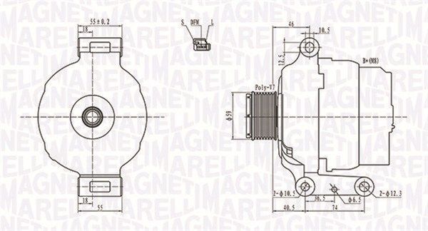 MAGNETI MARELLI Generaator 063731779010